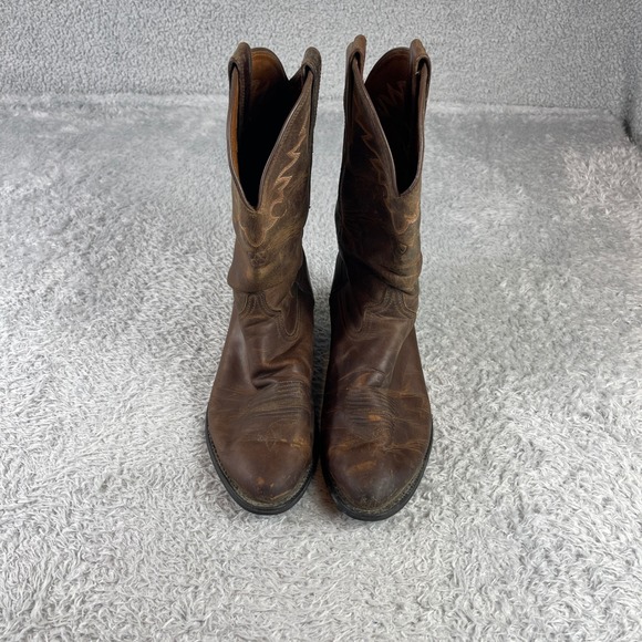 Ariat Men's Leather Roper Cowboy Western Boots Brown Size 9.5 EE Style 2531 - Picture 1 of 6